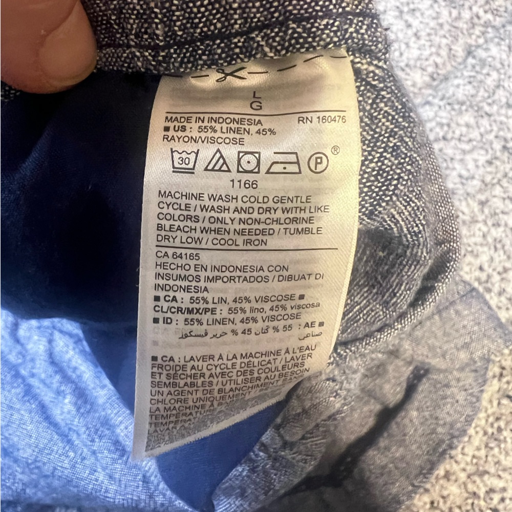 Old Navy Women's Heathered Blue Athletic Shorts Plus Size L - Picture 4 of 7